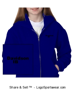 Unisex Youth full zip sweatshirt Design Zoom